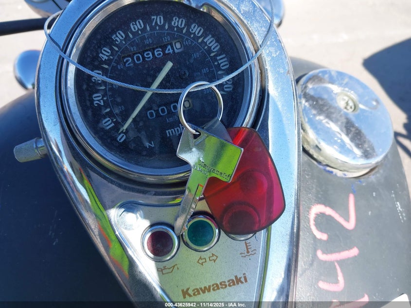 2005 Kawasaki En500 C VIN: JKAENVC155A189653 Lot: 43625942