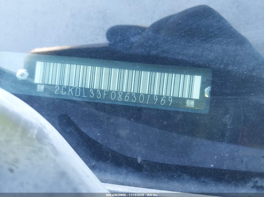 2008 Pontiac Other VIN: 2CKDL33S086301969 Lot: 43625986