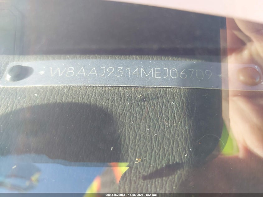 1985 BMW 325 E VIN: WBAAB5403F9509460 Lot: 43626061