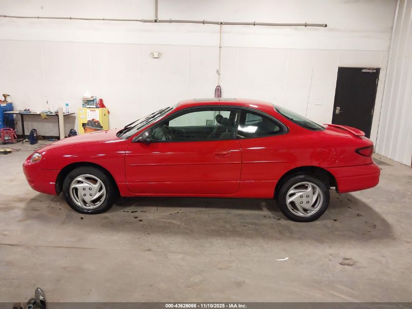 2001 Ford Escort Zx2 VIN: 3FAFP11341R116958 Lot: 43626066