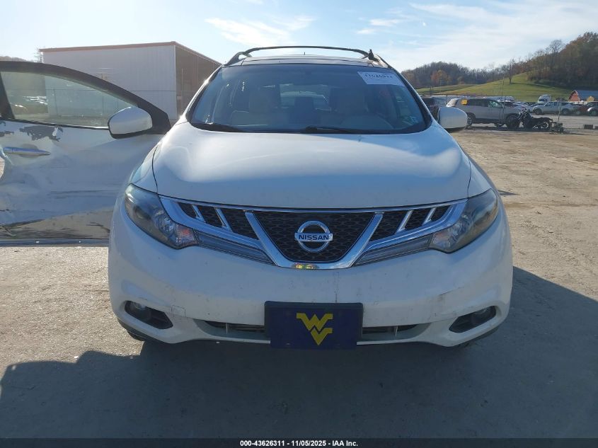 2012 Nissan Murano Sv VIN: JN8AZ1MW1CW201684 Lot: 43626311