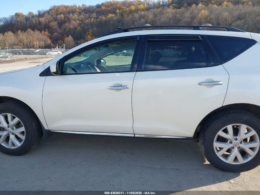 2012 Nissan Murano Sv VIN: JN8AZ1MW1CW201684 Lot: 43626311
