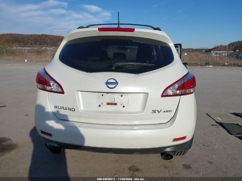 2012 Nissan Murano Sv VIN: JN8AZ1MW1CW201684 Lot: 43626311