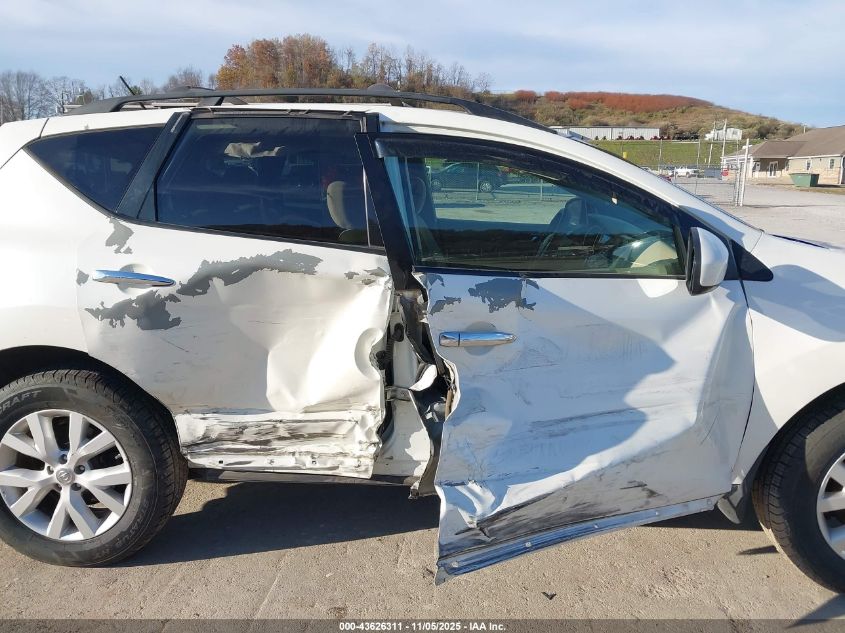 2012 Nissan Murano Sv VIN: JN8AZ1MW1CW201684 Lot: 43626311