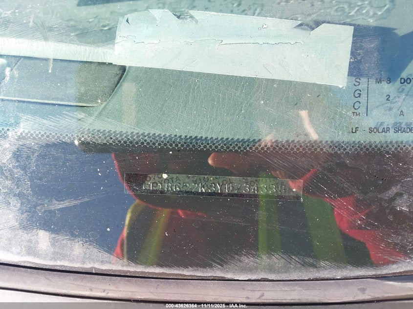 4T1BG22K3YU734338 2000 TOYOTA CAMRY photo no. 9