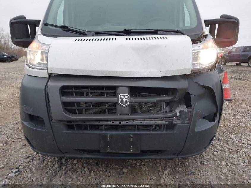 2017 Ram Promaster 3500 Cargo Van High Roof 159 Wb Ext VIN: 3C6URVJG3HE535642 Lot: 43626377