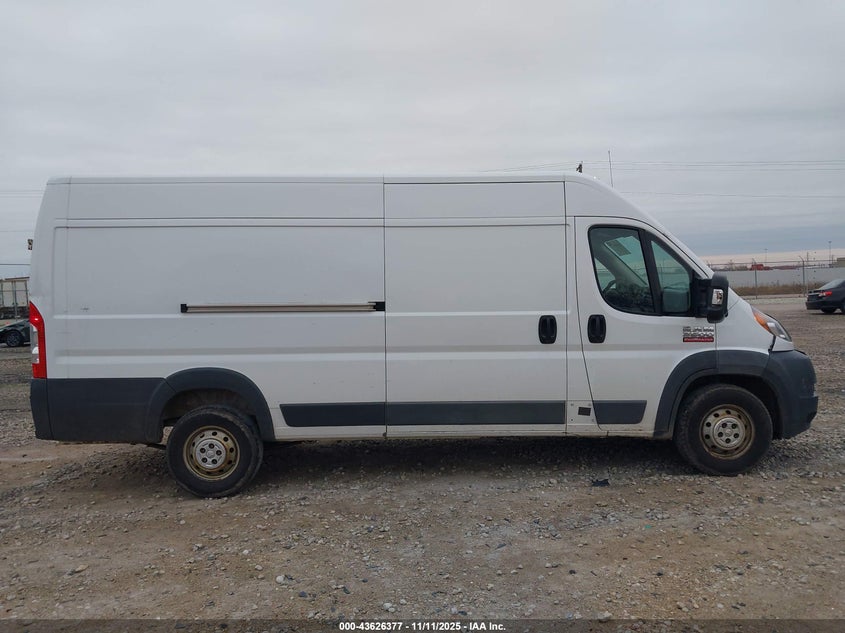 2017 Ram Promaster 3500 Cargo Van High Roof 159 Wb Ext VIN: 3C6URVJG3HE535642 Lot: 43626377