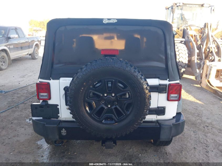 2016 Jeep Wrangler Willys Wheeler VIN: 1C4AJWAG3GL120030 Lot: 43626470