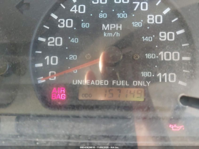 2000 Nissan Frontier Xe VIN: 1N6DD21SXYC314313 Lot: 43626616