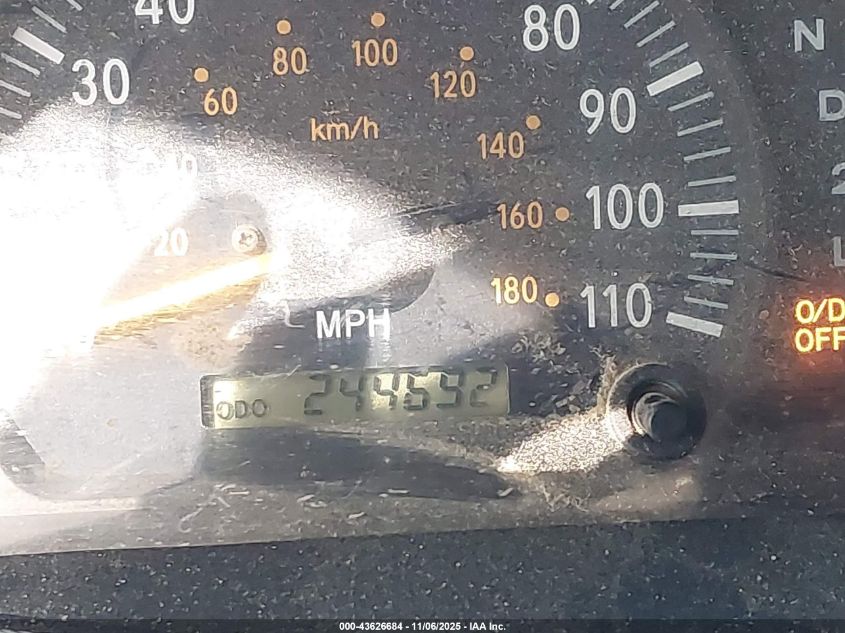 2000 Toyota Tundra Sr5 V8 VIN: 5TBBT4410YS061893 Lot: 43626684