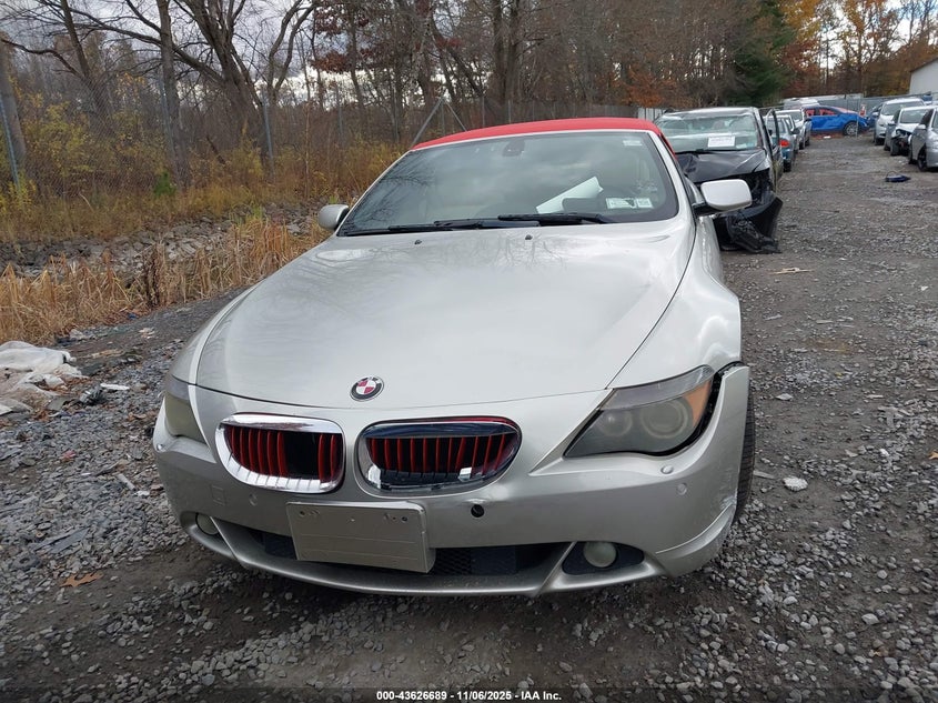 2006 BMW 650I VIN: WBAEK134X6CN79894 Lot: 43626689