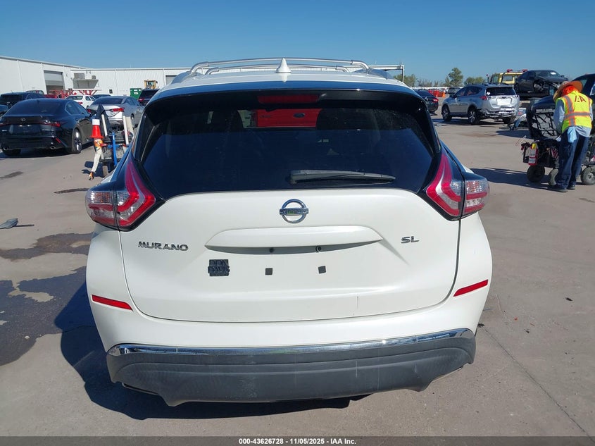 2018 Nissan Murano Sl VIN: 5N1AZ2MGXJN124662 Lot: 43626728