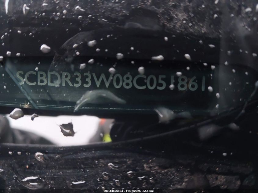 2008 Bentley Continental Gtc VIN: SCBDR33W08C051861 Lot: 43626894