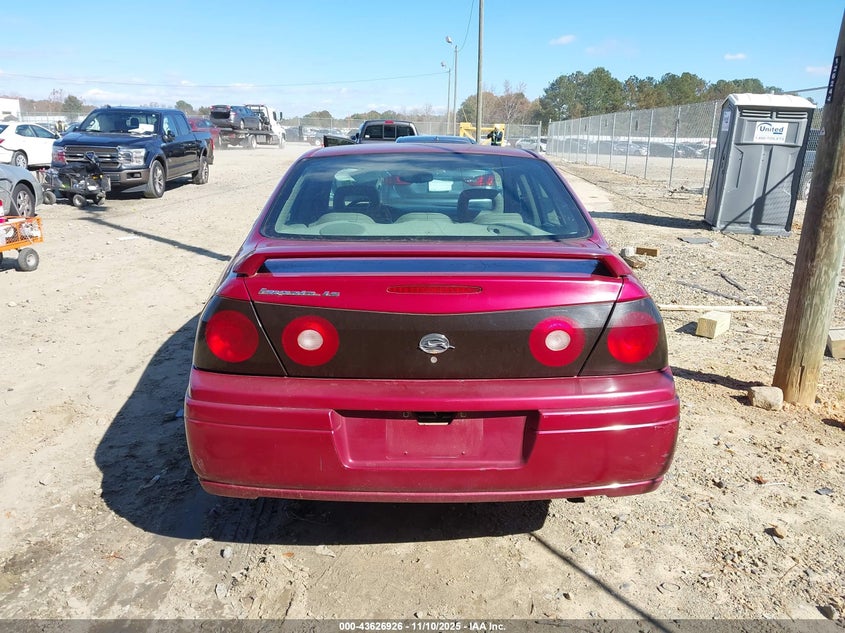 2005 Chevrolet Impala Ls VIN: 2G1WH52K359325519 Lot: 43626926