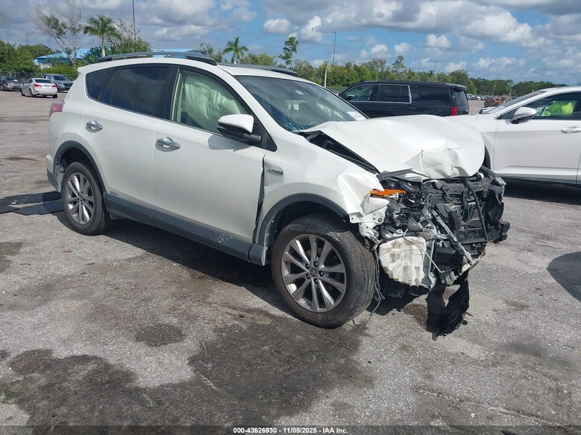 2017 Toyota Rav4 Hybrid Limited VIN: JTMDJREV2HD079313 Lot: 43626930