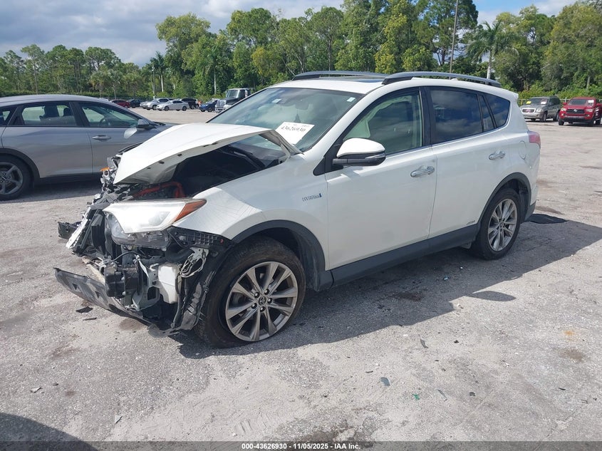 2017 Toyota Rav4 Hybrid Limited VIN: JTMDJREV2HD079313 Lot: 43626930