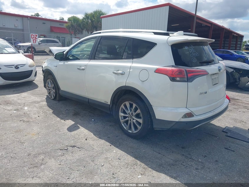 2017 Toyota Rav4 Hybrid Limited VIN: JTMDJREV2HD079313 Lot: 43626930