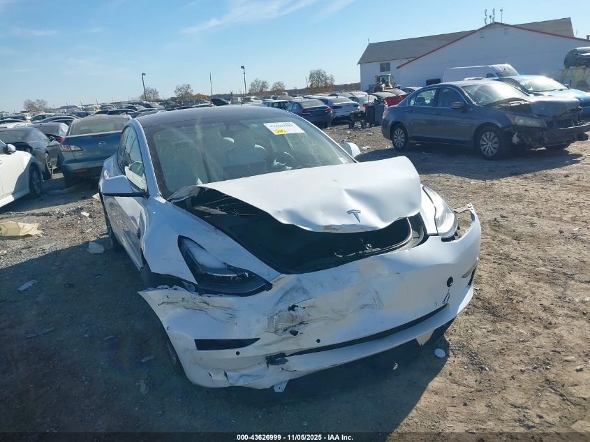 2022 Tesla Model 3 Rear-Wheel Drive VIN: 5YJ3E1EA9NF319749 Lot: 43626999