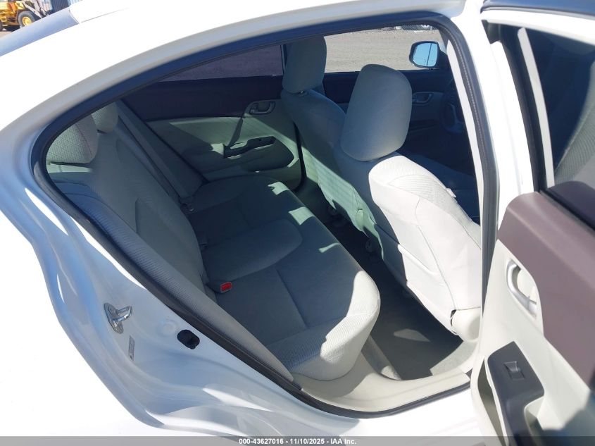 2012 Honda Civic Lx VIN: 2HGFB2F50CH587000 Lot: 43627016