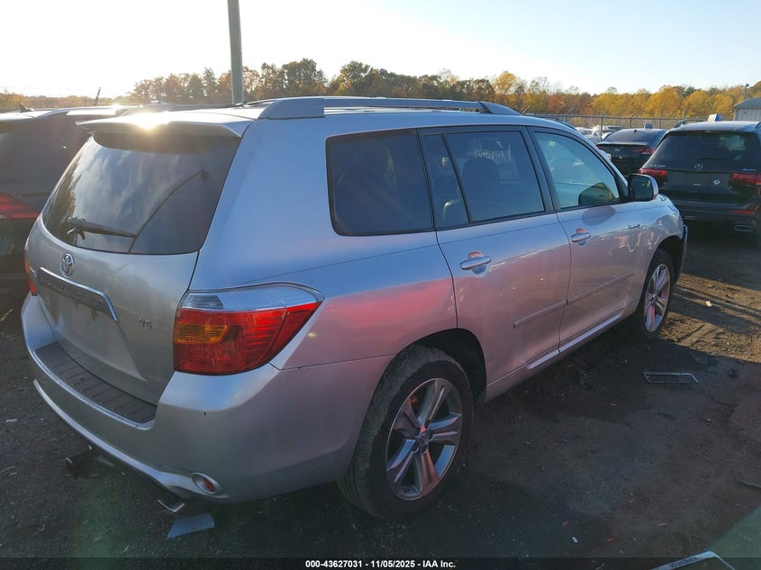 2008 Toyota Highlander Sport VIN: JTEDS43A782010544 Lot: 43627031