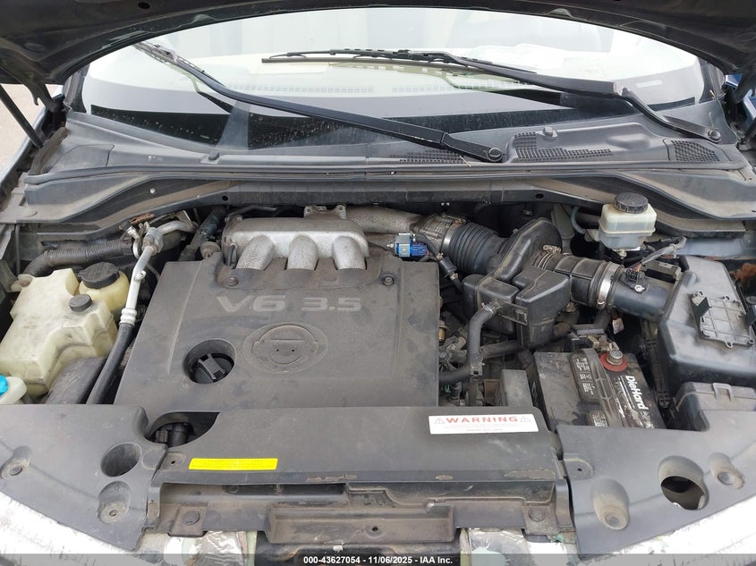 2005 Nissan Murano Sl VIN: JN8AZ08W05W414701 Lot: 43627054