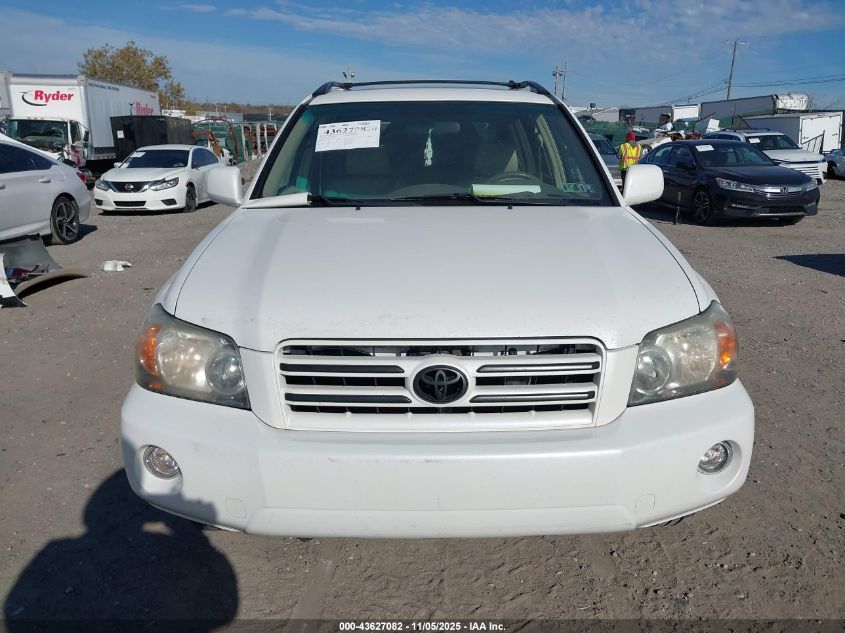 2006 Toyota Highlander Sport V6 VIN: JTEEP21A060174952 Lot: 43627082
