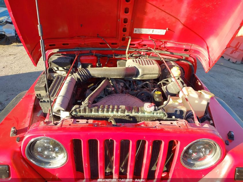 1997 Jeep Wrangler Se VIN: 1J4FY29P2VP417899 Lot: 43627119