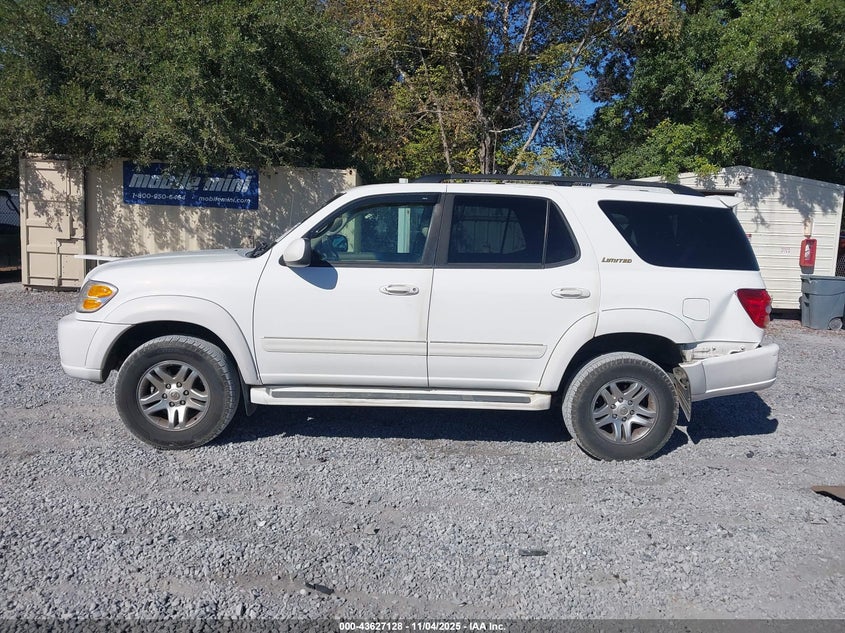 2003 Toyota Sequoia Limited V8 VIN: 5TDBT48AX3S161705 Lot: 43627128