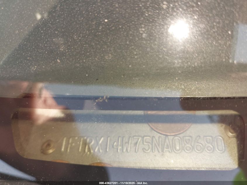 2005 Ford F-150 Stx/Xl/Xlt VIN: 1FTRX14W75NA08680 Lot: 43627201