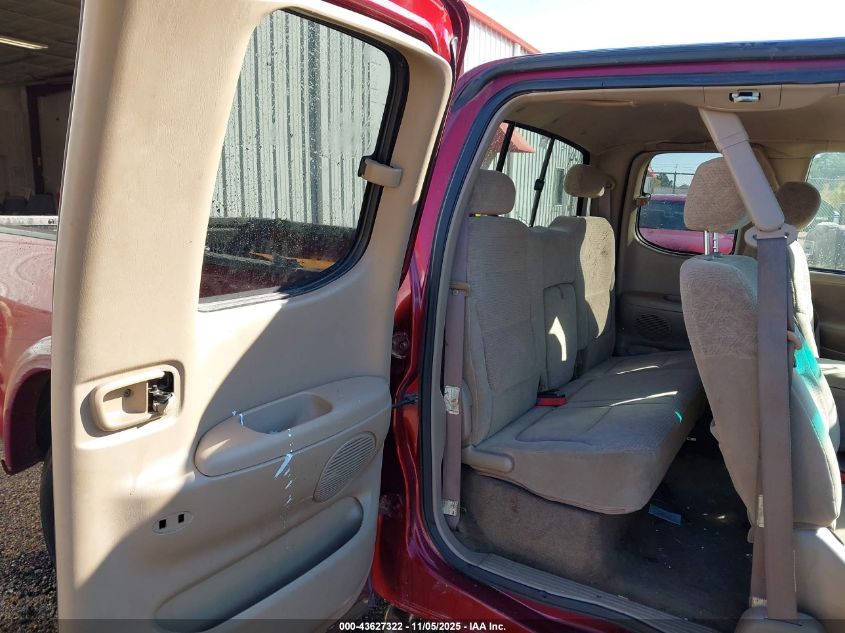 2001 Toyota Tundra Ltd V8 VIN: 5TBRT38131S161222 Lot: 43627322