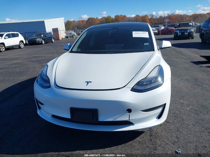 2021 Tesla Model 3 Standard Range Plus Rear-Wheel Drive VIN: 5YJ3E1EA0MF857304 Lot: 43627473