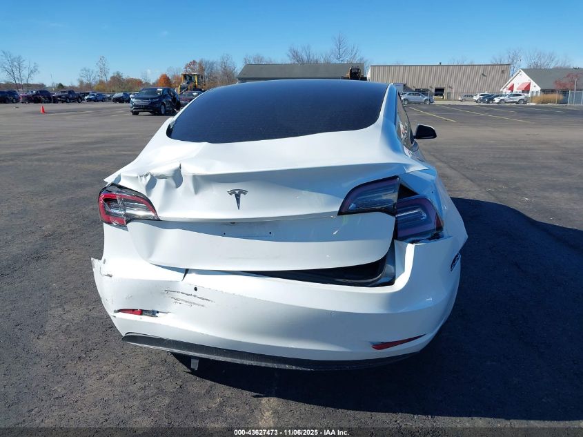 2021 Tesla Model 3 Standard Range Plus Rear-Wheel Drive VIN: 5YJ3E1EA0MF857304 Lot: 43627473