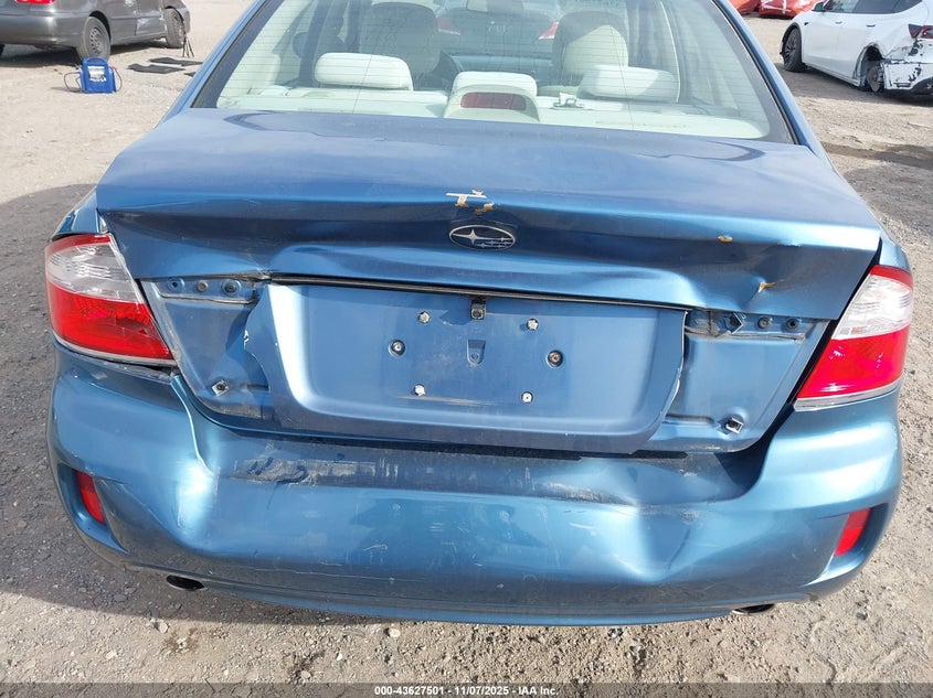 2008 Subaru Legacy 2.5I VIN: 4S3BL616687210515 Lot: 43627501