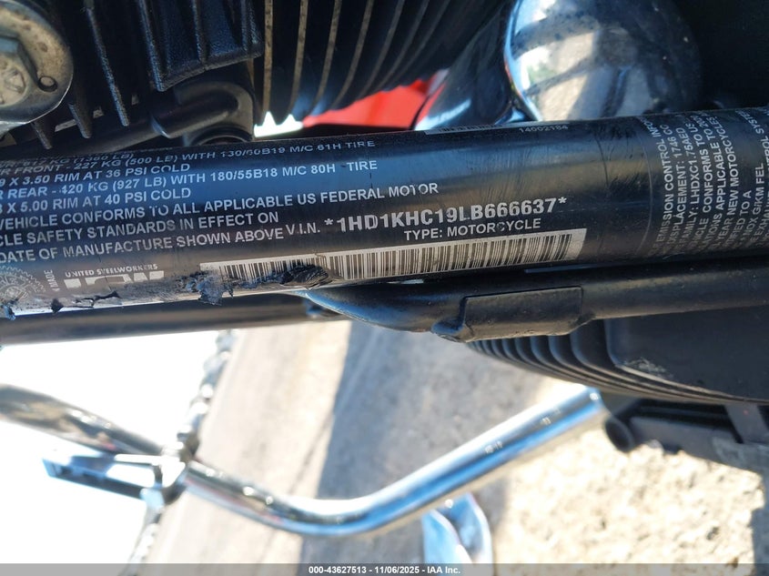 2020 HARLEY-DAVIDSON FLTRX 1HD1KHC19LB666637