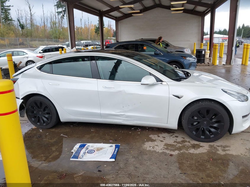 2019 Tesla Model 3 Long Range/Performance VIN: 5YJ3E1EB6KF511750 Lot: 43627568