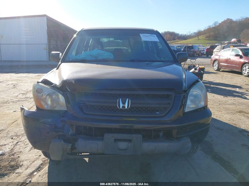 2004 Honda Pilot Lx VIN: 2HKYF18144H622078 Lot: 43627576