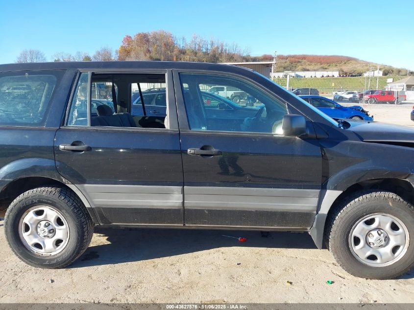 2004 Honda Pilot Lx VIN: 2HKYF18144H622078 Lot: 43627576