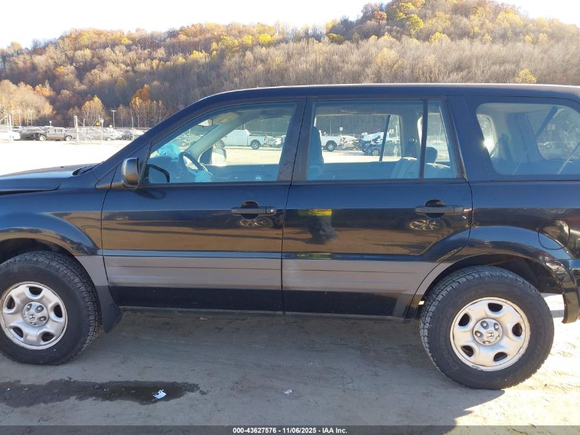 2004 Honda Pilot Lx VIN: 2HKYF18144H622078 Lot: 43627576