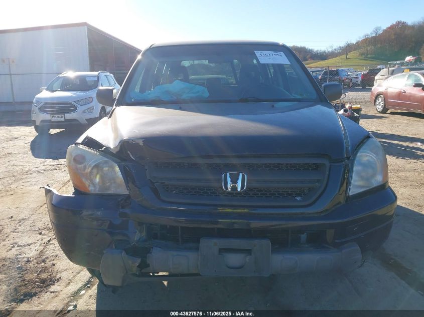 2004 Honda Pilot Lx VIN: 2HKYF18144H622078 Lot: 43627576