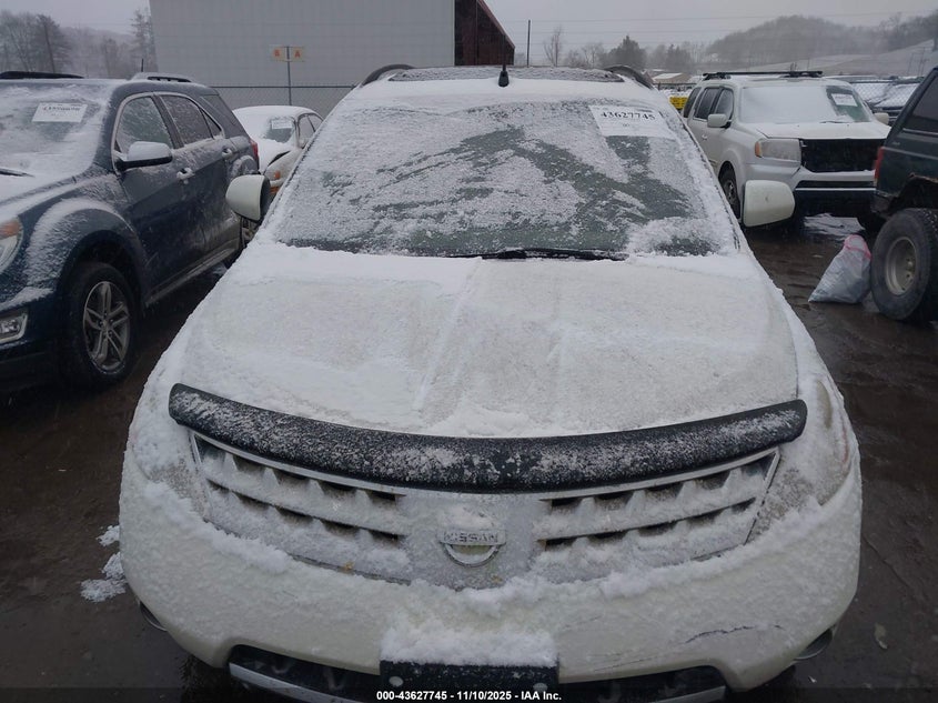 2006 Nissan Murano Sl/Se/S VIN: JN8AZ08W86W506575 Lot: 43627745