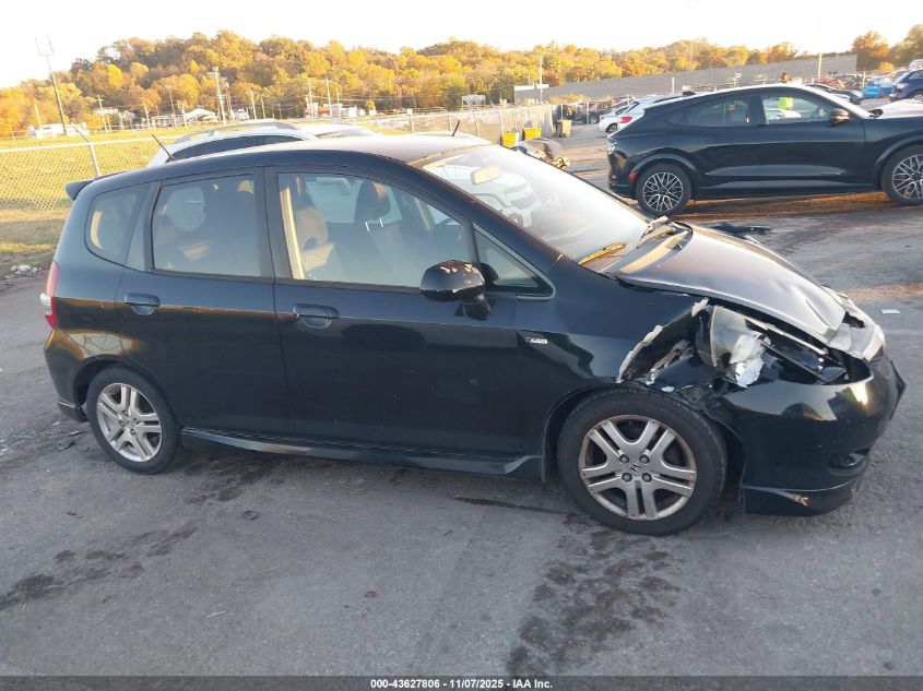 2007 Honda Fit Sport VIN: JHMGD38657S004703 Lot: 43627806