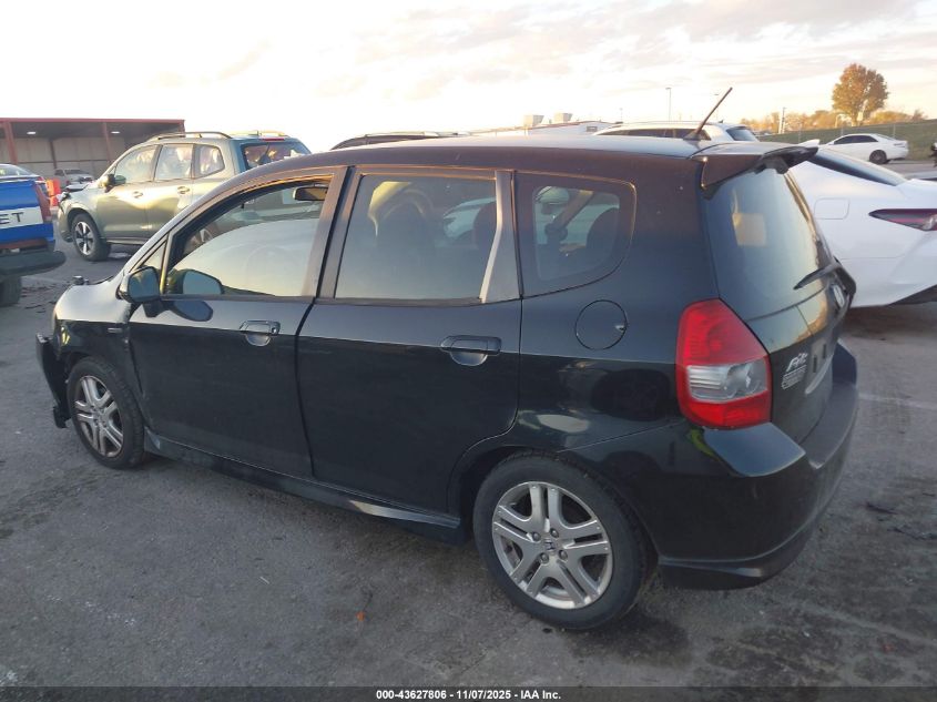 2007 Honda Fit Sport VIN: JHMGD38657S004703 Lot: 43627806