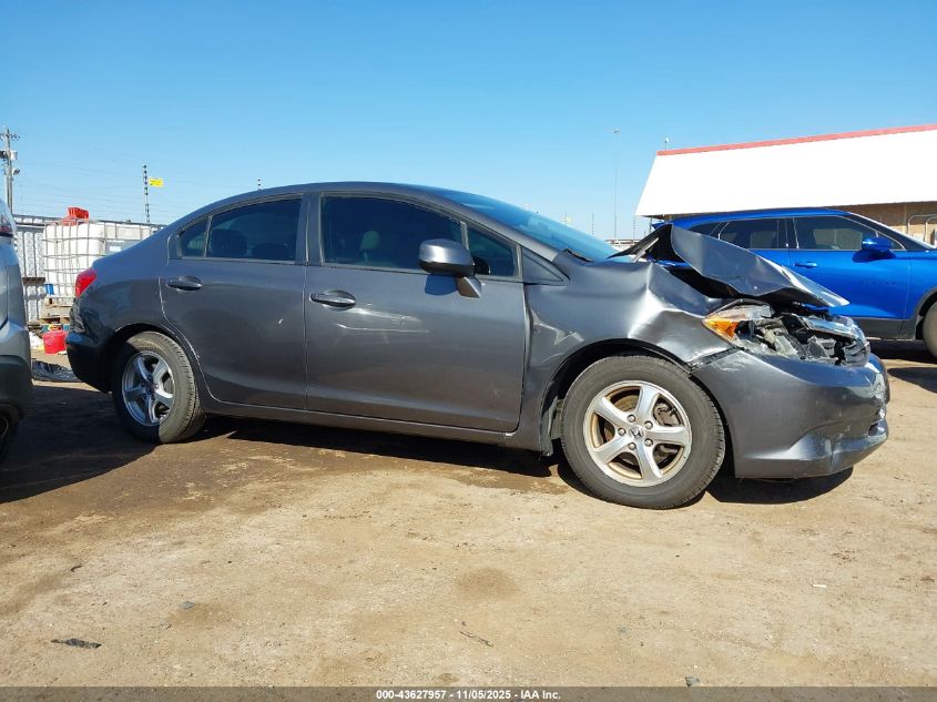2012 Honda Civic Natural Gas VIN: 19XFB5F50CE002900 Lot: 43627957