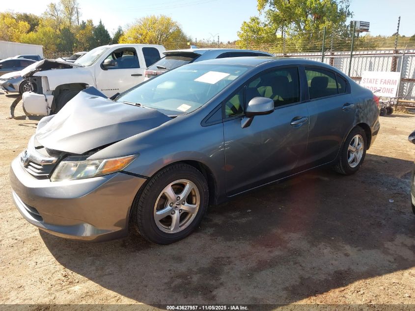 2012 Honda Civic Natural Gas VIN: 19XFB5F50CE002900 Lot: 43627957