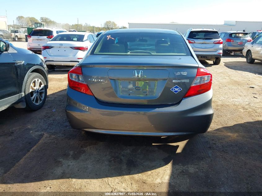 2012 Honda Civic Natural Gas VIN: 19XFB5F50CE002900 Lot: 43627957
