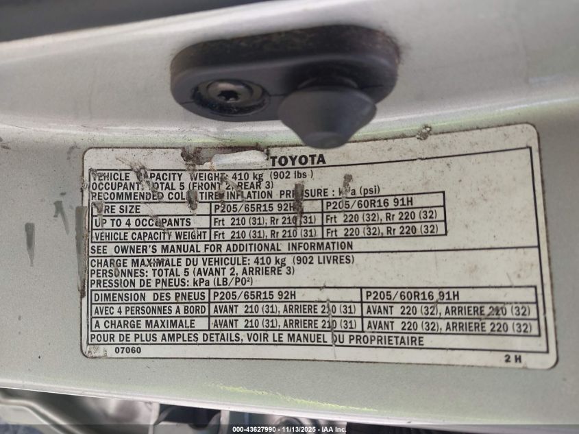 2003 Toyota Avalon Xl VIN: 4T1BF28B73U330932 Lot: 43627990