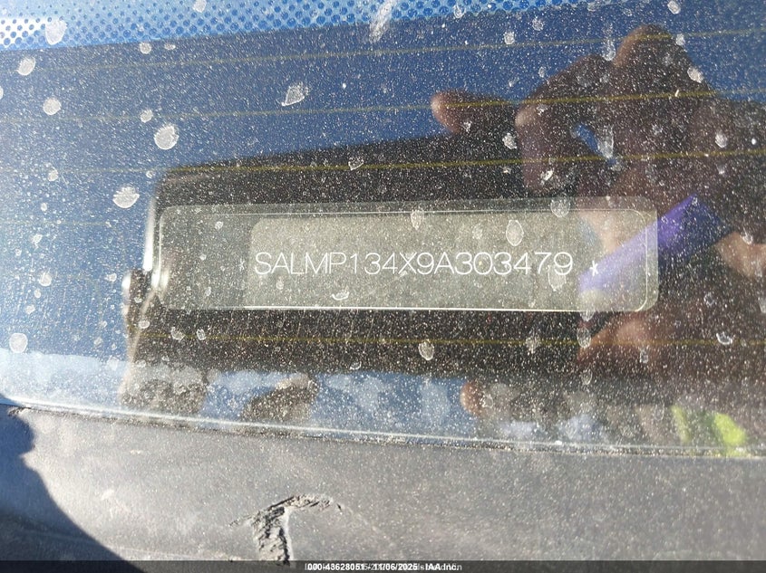 2009 Land Rover Range Rover Supercharged VIN: SALMP134X9A303479 Lot: 43628051