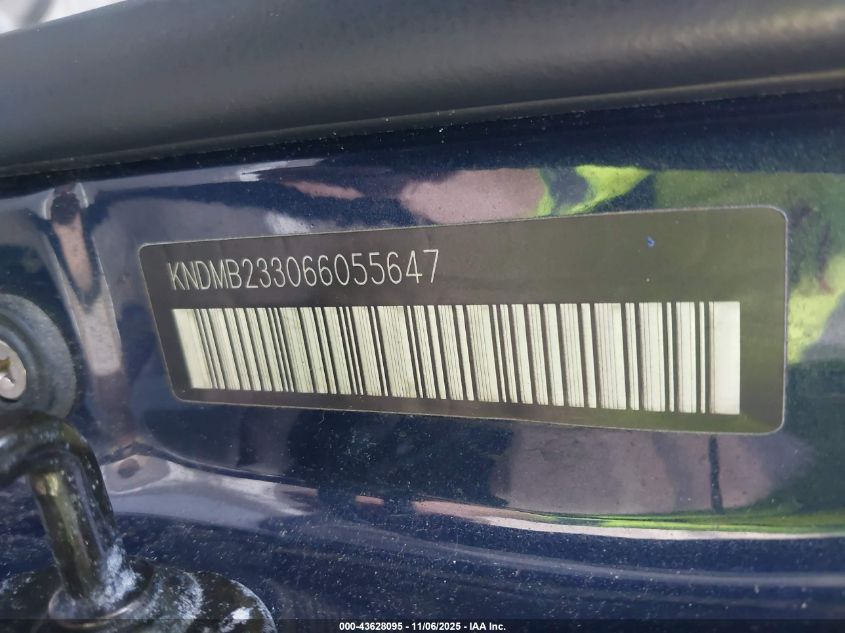2006 Kia Sedona Ex/Lx VIN: KNDMB233066055647 Lot: 43628095