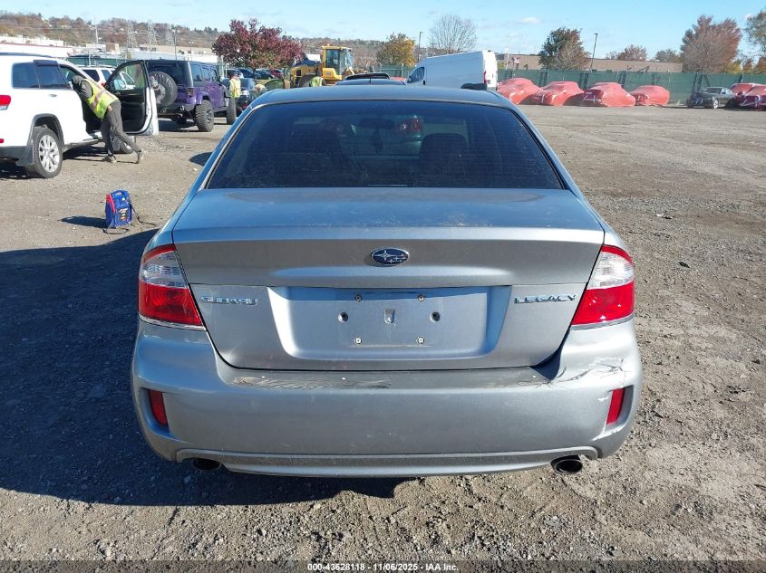 2008 Subaru Legacy 2.5I VIN: 4S3BL616587208626 Lot: 43628118