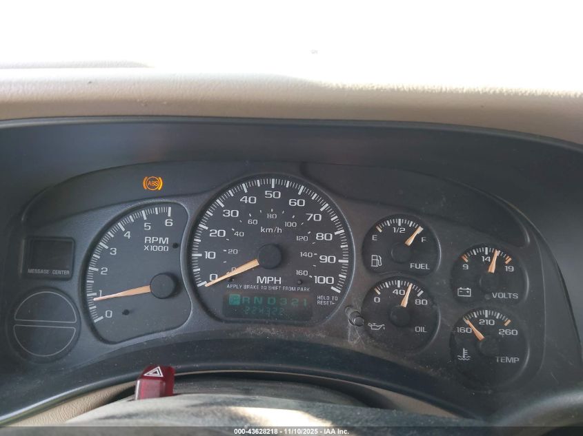 2002 Chevrolet Silverado 1500 Ls VIN: 2GCEK19T121312953 Lot: 43628218